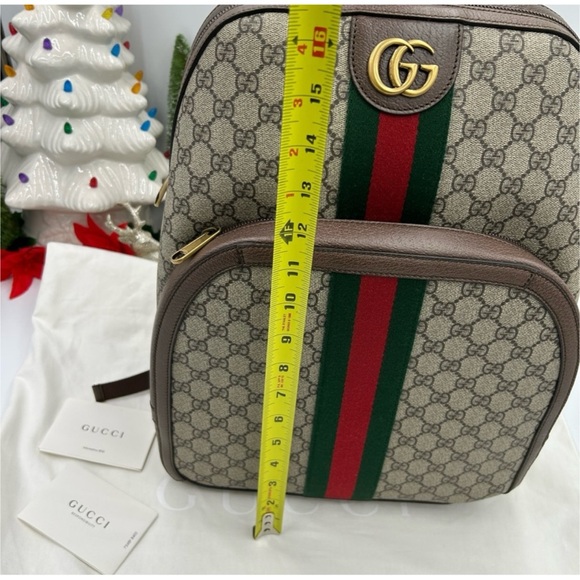 Gucci Ophedia GG Supreme, canvas and leather backpack made in Italy NWT - Picture 3 of 11